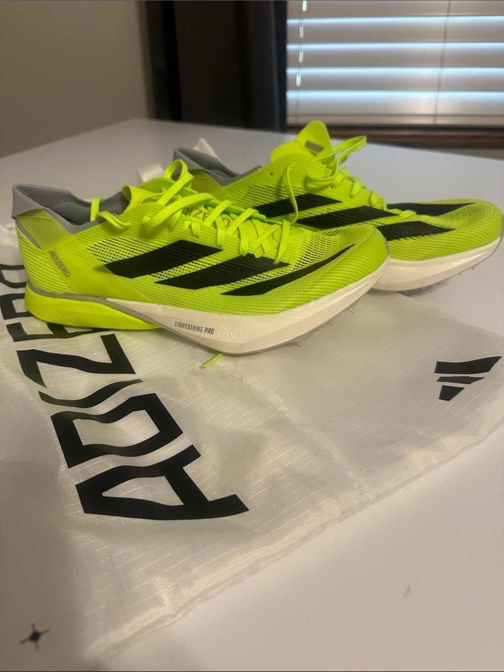 adidas Adizero Pro Neon Yellow/Black size 7